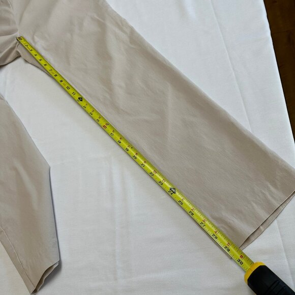 J McLaughlin Masie Slim Pull On Pants Size 14 Stretch Career Khaki Tan Tapered - Picture 6 of 8
